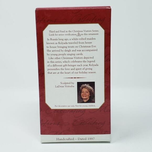 1997 Hallmark Kolyada Christmas Visitor Handcrafted Keepsake Holiday Ornament - Picture 2 of 8